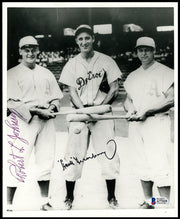 Hank Greenberg & Robert Johnson Autographed 8x10 Photo Detroit Tigers Philadelphia A's Beckett BAS #A77119