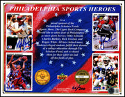 Reggie White, Charles Barkley, Mike Schmidt Autographed 1991 Upper Deck Philadelphia Sports Heroes Letter #65/200 Beckett BAS #AE85152