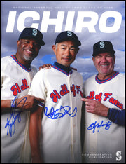 Ken Griffey Jr., Ichiro Suzuki & Edgar Martinez Autographed 2025 Hall of Fame Magazine Seattle Mariners Beckett BAS Witness #4W624601