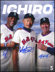 Ken Griffey Jr., Ichiro Suzuki & Edgar Martinez Autographed 2025 Hall of Fame Magazine Seattle Mariners Beckett BAS Witness #4W624599