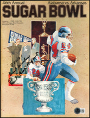 Paul "Bear" Bryant Autographed 1980 Sugar Bowl Program University of Alabama "Best Wishes" Beckett BAS #AE85546