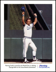 George Brett Autographed 3000 Hit Commemorative Program Kansas City Royals Beckett BAS QR #BW06381