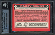 Barry Bonds Autographed 1986 Topps Traded Rookie Card #11T Pittsburgh Pirates Beckett BAS #14110948