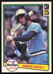 Damaso Garcia Autographed 1982 Donruss Card #479 Toronto Blue Jays SKU #263585