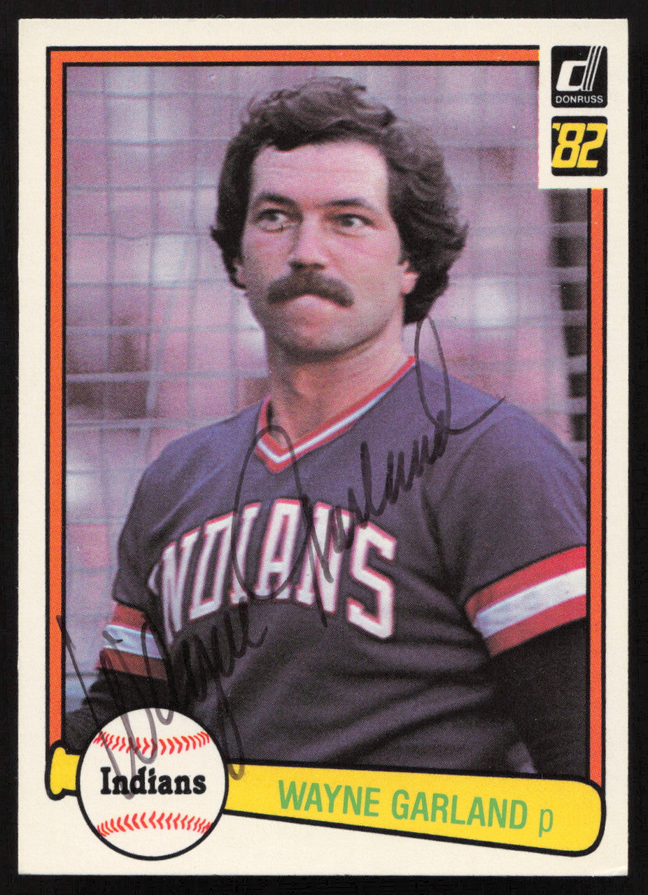 Wayne Garland Autographed 1982 Donruss Card #489 Cleveland Indians SKU #263587