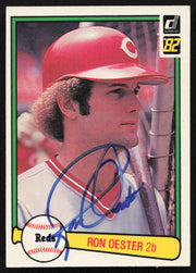 Ron Oester Autographed 1982 Donruss Card #500 Cincinnati Reds SKU #263588