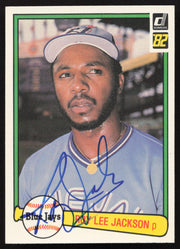 Roy Lee Jackson Autographed 1982 Donruss Card #541 Toronto Blue Jays SKU #263593