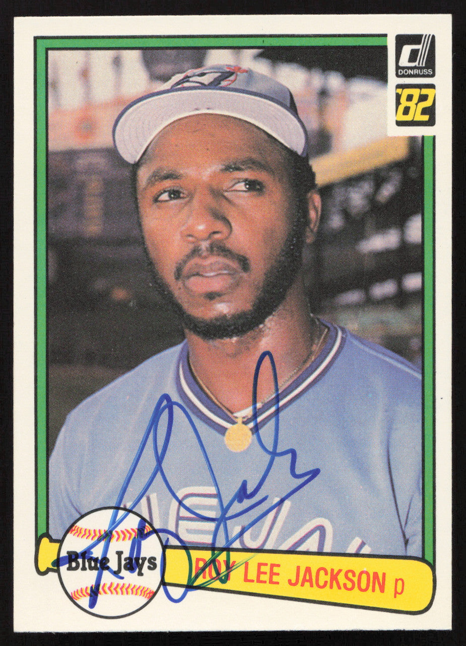 Roy Lee Jackson Autographed 1982 Donruss Card #541 Toronto Blue Jays SKU #263593