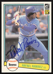 Rafael Ramirez Autographed 1982 Donruss Card #546 Atlanta Braves SKU #263597