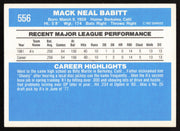 Shooty Babbitt Autographed 1982 Donruss Card #556 Oakland A's SKU #263599