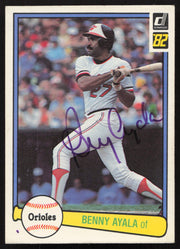 Benny Ayala Autographed 1982 Donruss Card #581 Baltimore Orioles SKU #263600