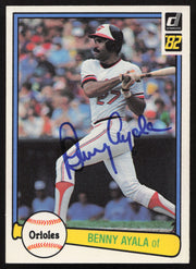 Benny Ayala Autographed 1982 Donruss Card #581 Baltimore Orioles SKU #263601
