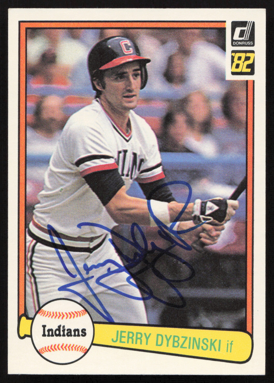 Jerry Dybzinski Autographed 1982 Donruss Card #647 Cleveland Indians SKU #263606