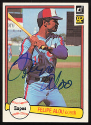 Felipe Alou Autographed 1982 Donruss Card #650 Montreal Expos SKU #263607