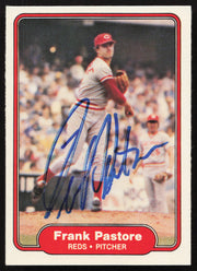 Frank Pastore Autographed 1982 Fleer Card #80 Cincinnati Reds SKU #263616