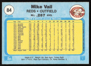 Mike Vail Autographed 1982 Fleer Card #84 Cincinnati Reds SKU #263617