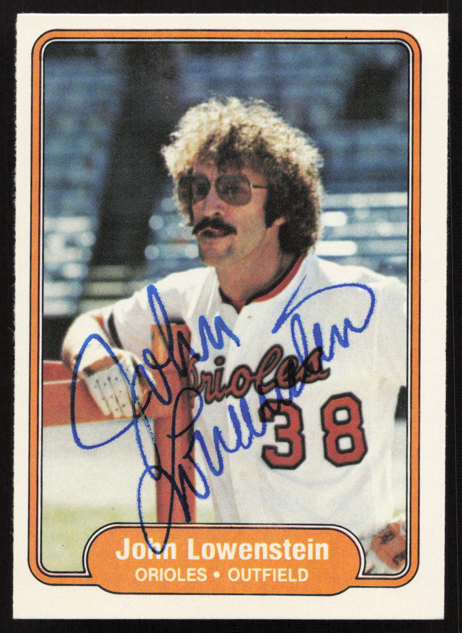 John Lowenstein Autographed 1982 Fleer Card #169 Baltimore Orioles SKU #263623