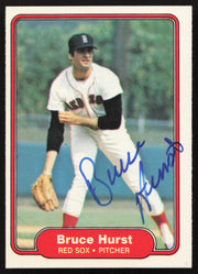 Bruce Hurst Autographed 1982 Fleer Card #297 Boston Red Sox SKU #263634