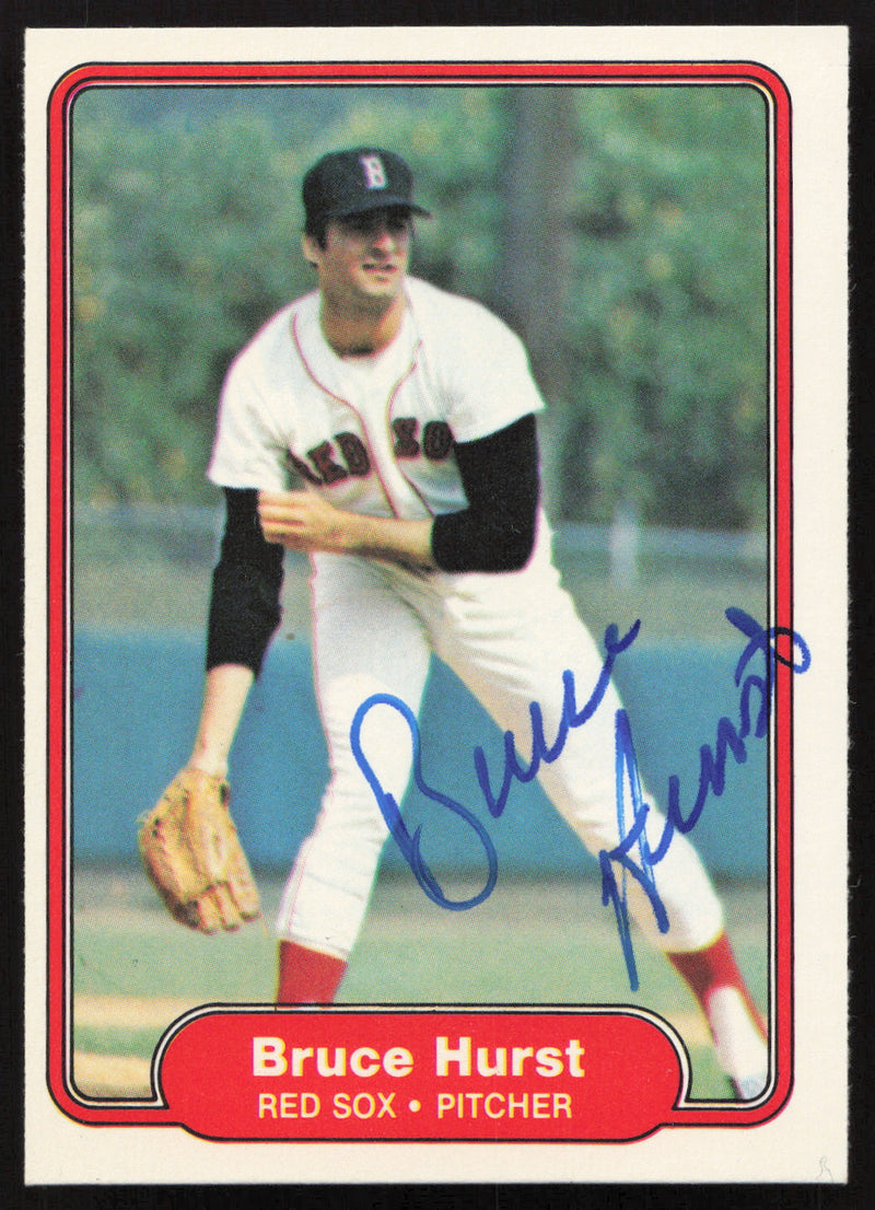 Bruce Hurst Autographed 1982 Fleer Card #297 Boston Red Sox SKU #263634