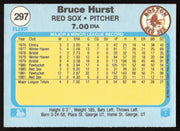 Bruce Hurst Autographed 1982 Fleer Card #297 Boston Red Sox SKU #263634