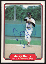 Jerry Remy Autographed 1982 Fleer Card #304 Boston Red Sox SKU #263635