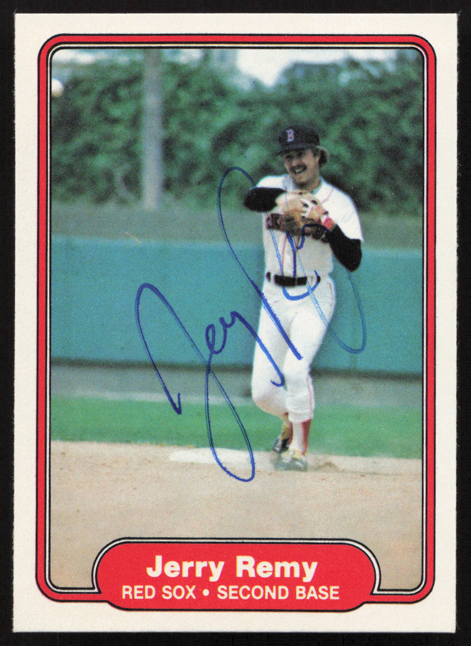 Jerry Remy Autographed 1982 Fleer Card #304 Boston Red Sox SKU #263635