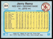 Jerry Remy Autographed 1982 Fleer Card #304 Boston Red Sox SKU #263635
