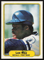 Lee May Autographed 1982 Fleer Card #415 Kansas City Royals SKU #263644