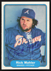 Rick Mahler Autographed 1982 Fleer Card #440 Atlanta Braves SKU #263648