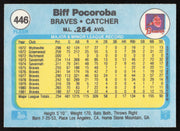 Biff Pocoroba Autographed 1982 Fleer Card #446 Atlanta Braves SKU #263650