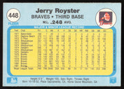 Jerry Royster Autographed 1982 Fleer Card #448 Atlanta Braves SKU #263652