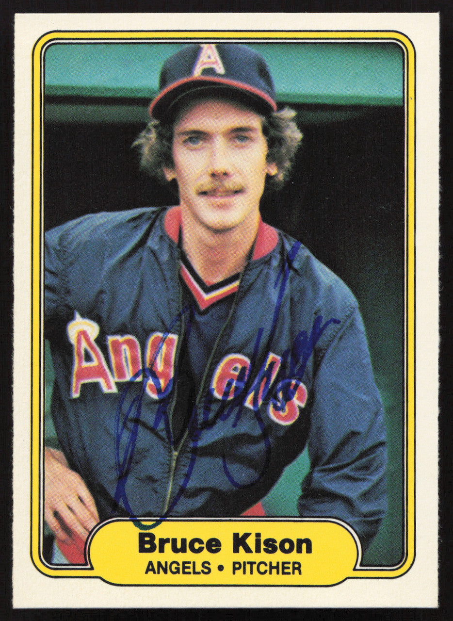 Bruce Kison Autographed 1982 Fleer Card #467 California Angels SKU #263653