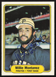 Willie Montanez Autographed 1982 Fleer Card #486 Pittsburgh Pirates SKU #263656