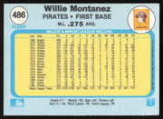 Willie Montanez Autographed 1982 Fleer Card #486 Pittsburgh Pirates SKU #263656