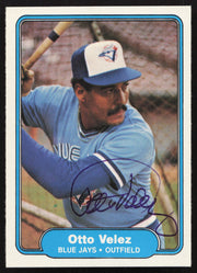 Otto Velez Autographed 1982 Fleer Card #625 Toronto Blue Jays SKU #263661