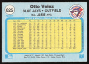 Otto Velez Autographed 1982 Fleer Card #625 Toronto Blue Jays SKU #263661