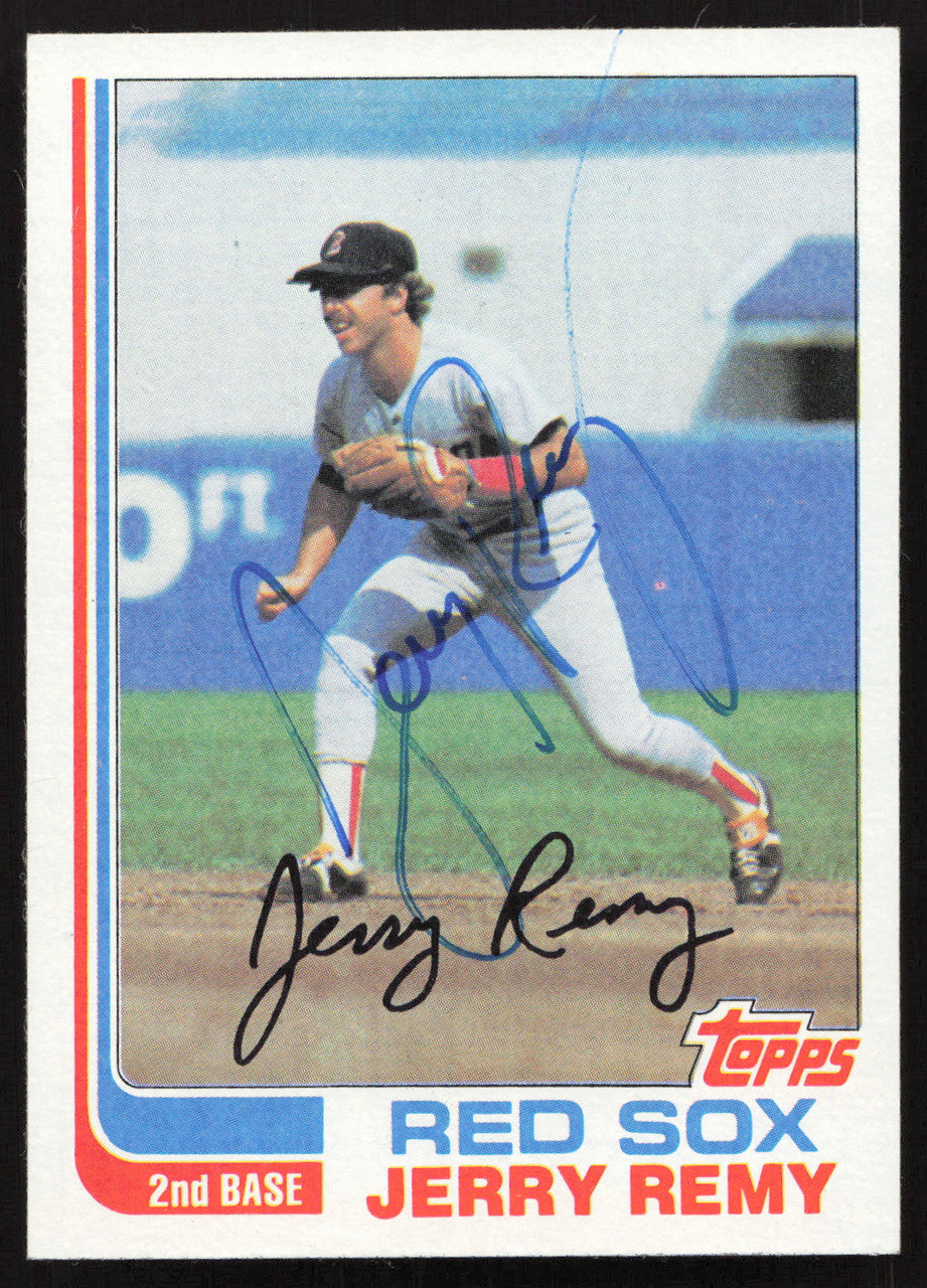Jerry Remy Autographed 1982 Topps Card #25 Boston Red Sox SKU #263662