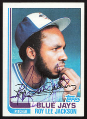 Roy Lee Jackson Autographed 1982 Topps Card #71 Toronto Blue Jays SKU #263665