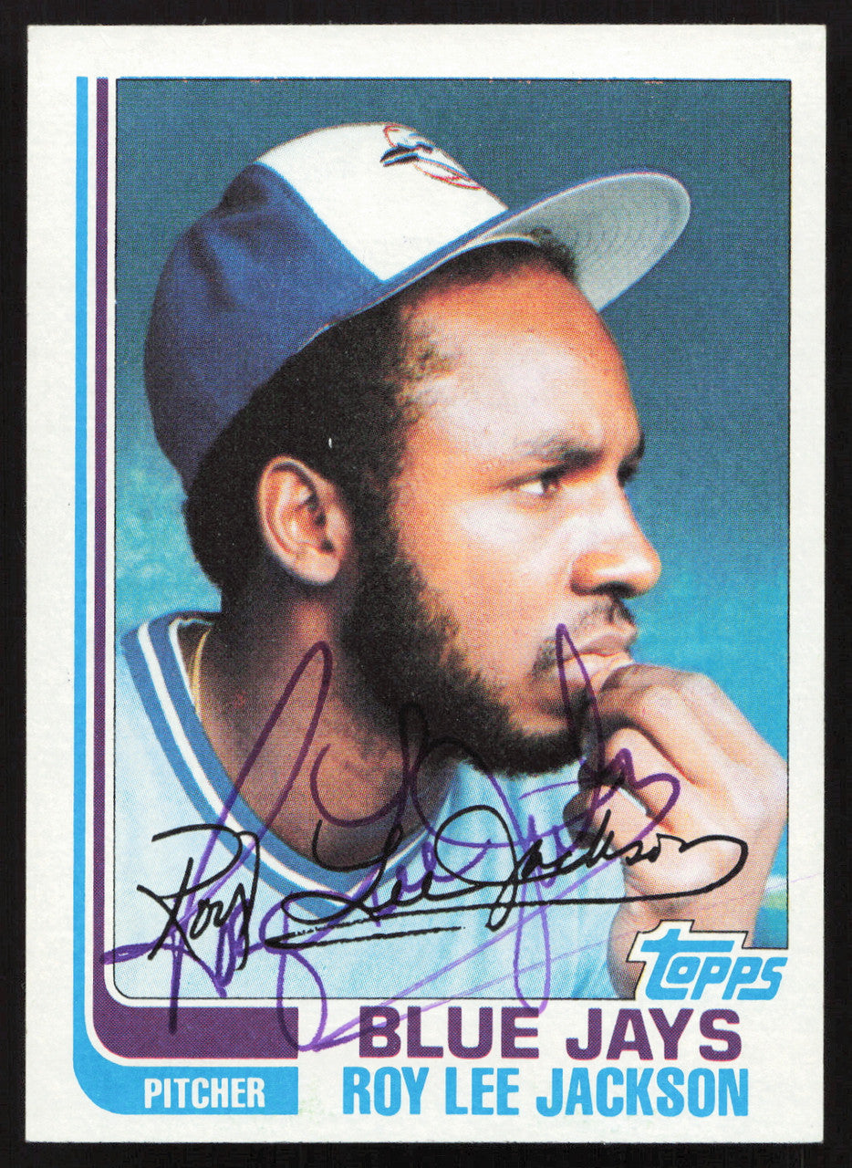 Roy Lee Jackson Autographed 1982 Topps Card #71 Toronto Blue Jays SKU #263665