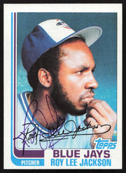 Roy Lee Jackson Autographed 1982 Topps Card #71 Toronto Blue Jays SKU #263666