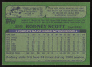 Rodney Scott Autographed 1982 Topps Card #259 Montreal Expos SKU #263677