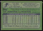 Johnnie LeMaster Autographed 1982 Topps Card #304 San Francisco Giants SKU #263680