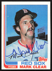 Mark Clear Autographed 1982 Topps Card #421 Boston Red Sox SKU #263686