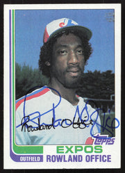 Rowland Office Autographed 1982 Topps Card #479 Montreal Expos SKU #263688