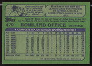 Rowland Office Autographed 1982 Topps Card #479 Montreal Expos SKU #263688