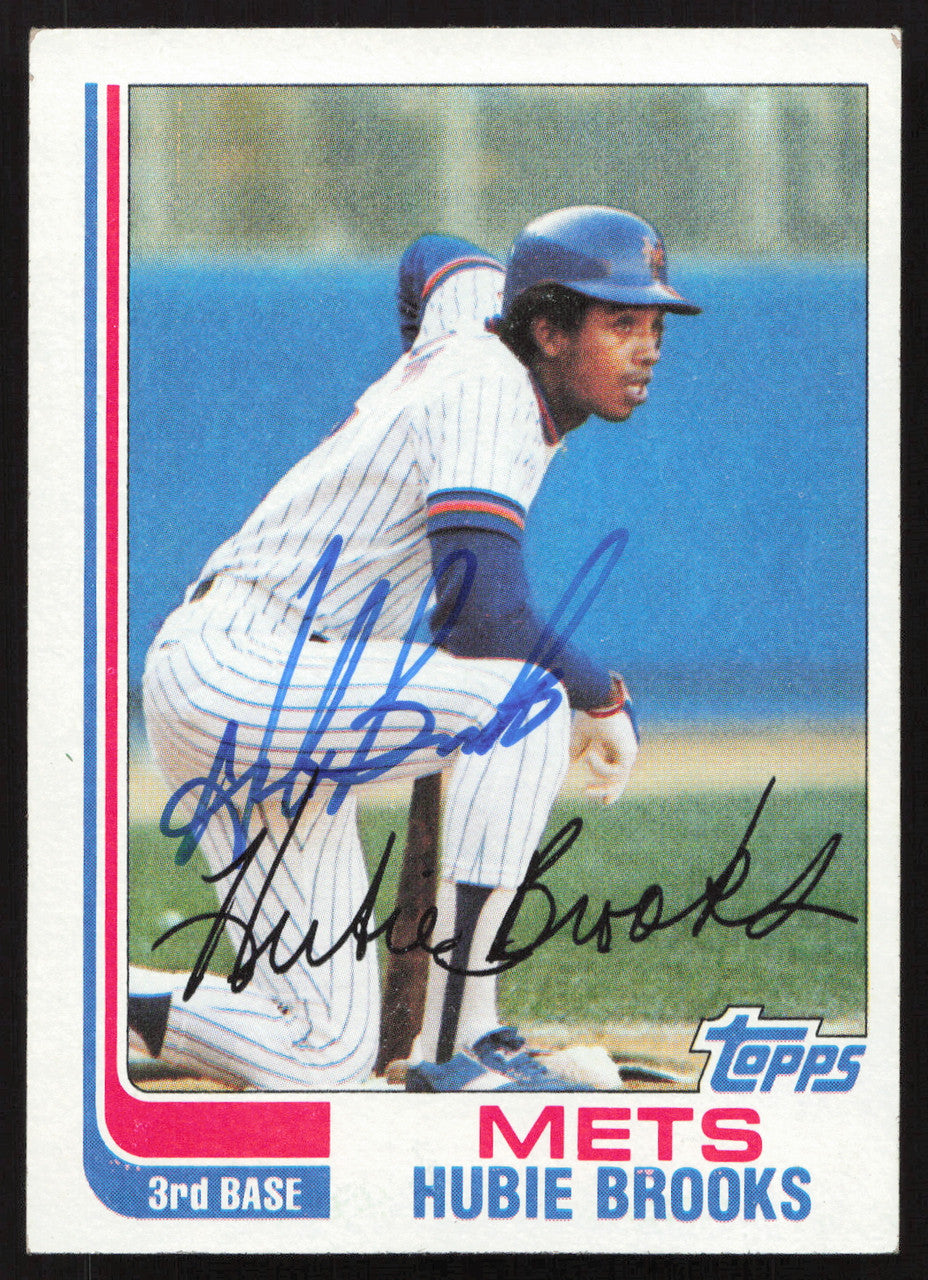 Hubie Brooks Autographed 1982 Topps Card #494 Montreal Expos SKU #263691