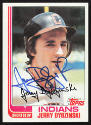 Jerry Dybzinski Autographed 1982 Topps Card #512 Cleveland Indians SKU #263693