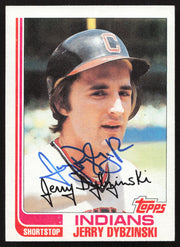Jerry Dybzinski Autographed 1982 Topps Card #512 Cleveland Indians SKU #263694