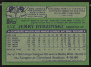 Jerry Dybzinski Autographed 1982 Topps Card #512 Cleveland Indians SKU #263694