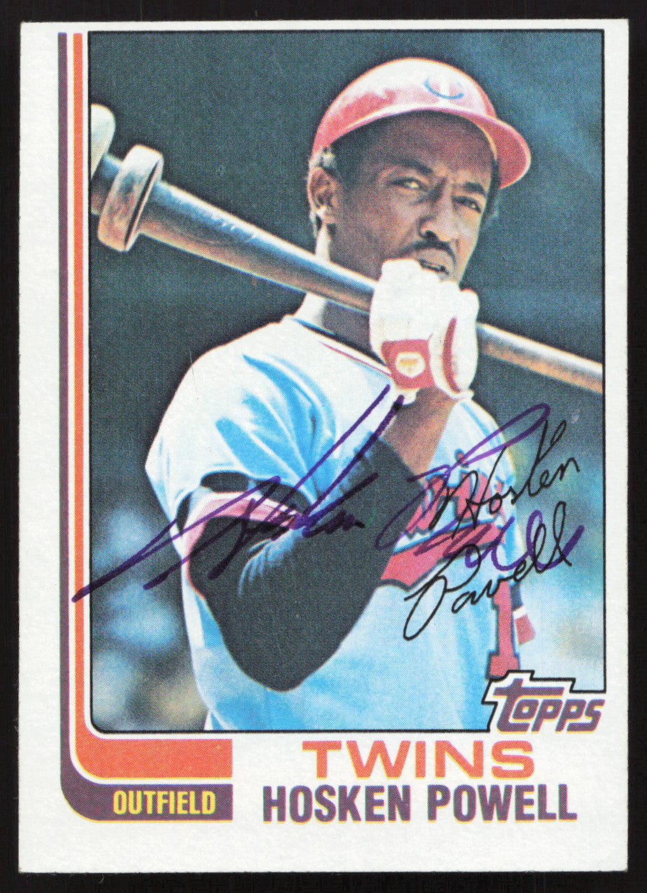 Hosken Powell Autographed 1982 Topps Card #584 Minnesota Twins SKU #263698